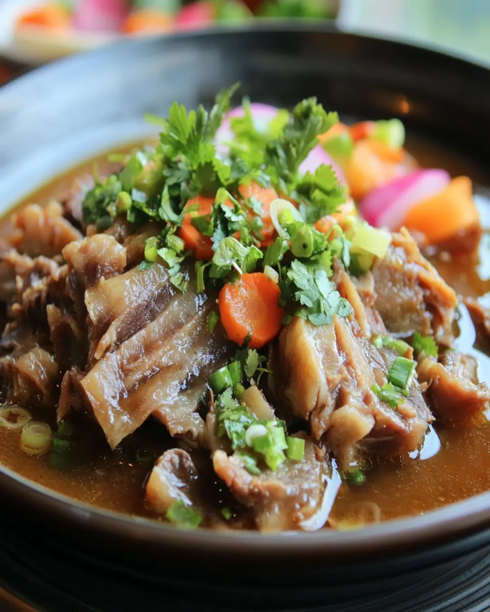 Braised Beef Tripe in Rich Bone Broth: Comforting Home Delight