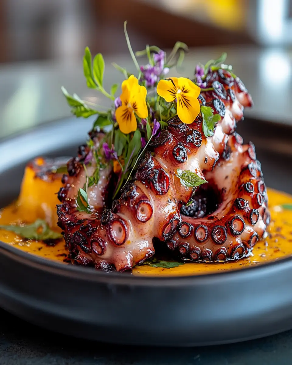 Octopus Tentacles Charred in Tallow: Indulgent Gourmet Delight