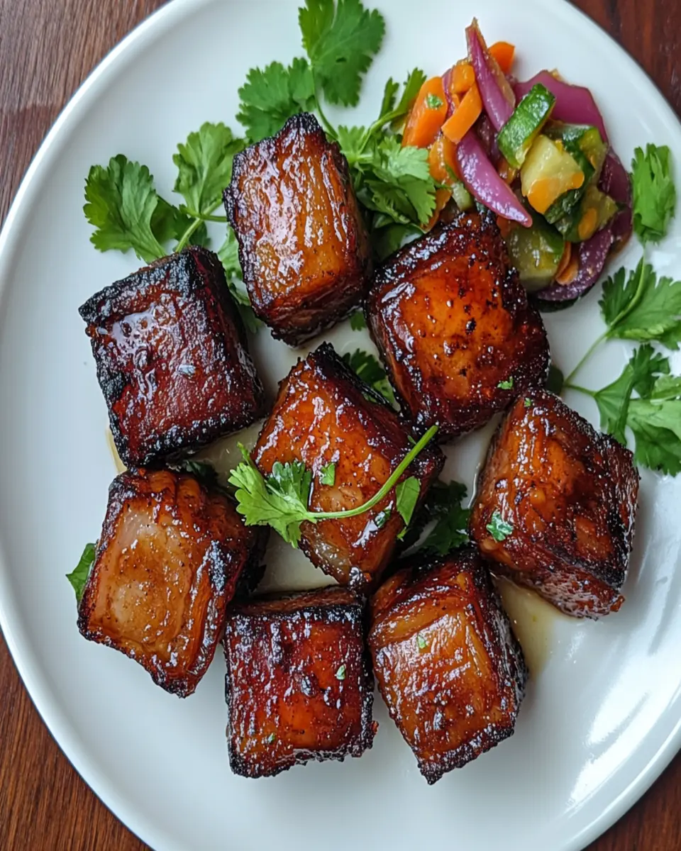 Pork Belly Burnt Ends, No Sauce: Irresistibly Tender Bliss