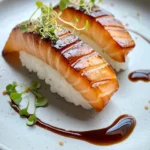 Salmon Belly Torched Nigiri-Style First Image First Image