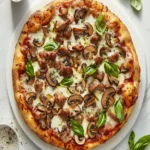 Pork and Mushroom Pizza Recipe First Image First Image