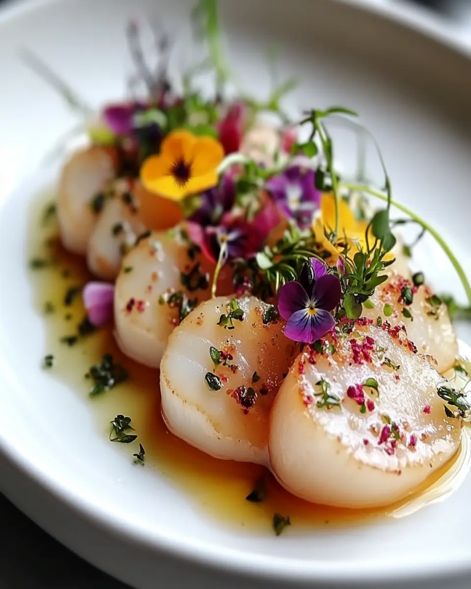 Scallop Crudo with Beef Fat Vinaigrette: Irresistibly Fresh Delight