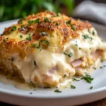 Keto Low Carb Chicken Cordon Bleu Casserole First Image First Image