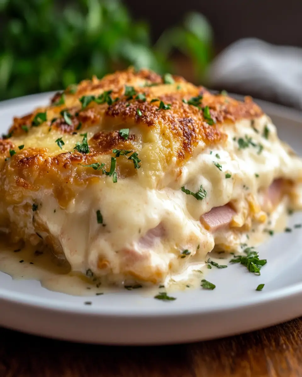 Keto Low Carb Chicken Cordon Bleu Casserole: Indulgent & Easy!