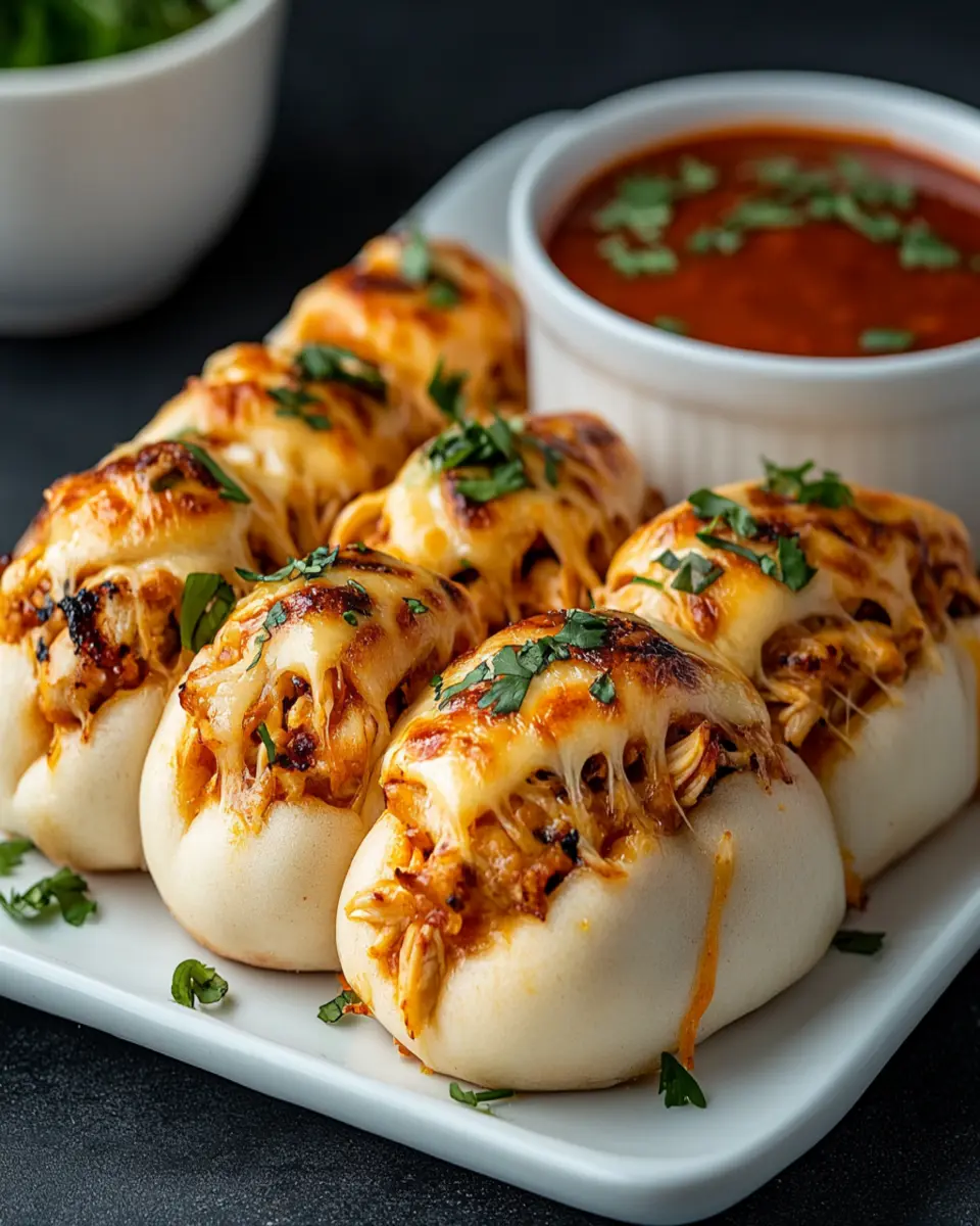 Cheesy Dynamite Chicken Buns: Irresistibly Flavorful Delights