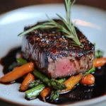 Elk Ribeye with Charred Fat Cap First Image First Image
