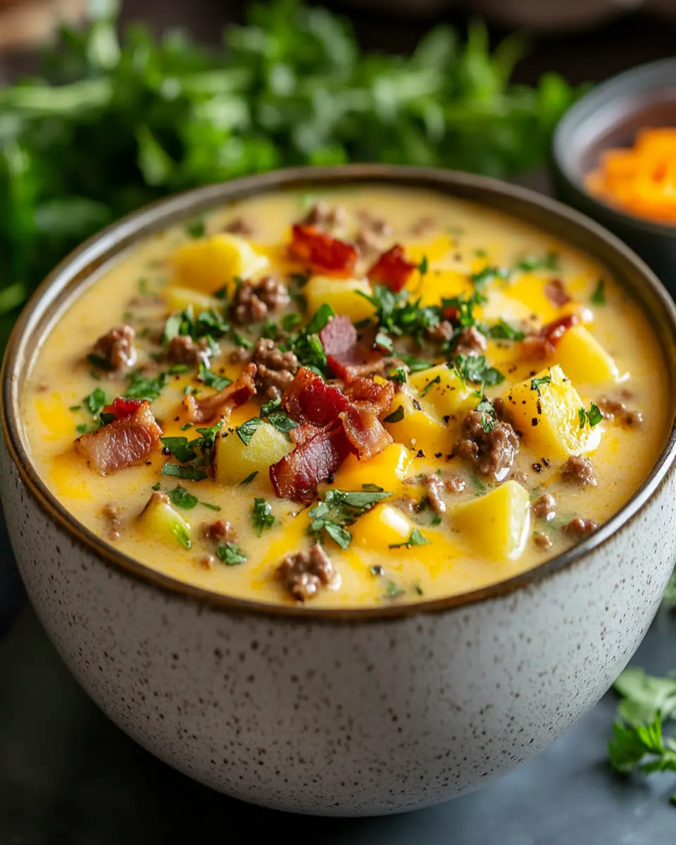 Bacon Cheeseburger Soup: Indulge in Comfort in a Bowl